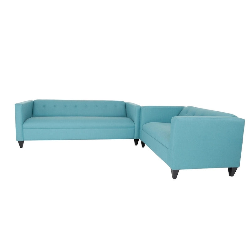 Coast to Coast Sofas Contemporary Loveseat and Sofa Set Polyester Nylon Solid Wood Frame Upholstered