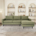Coast to Coast Sofas Contemporary L Shaped Sectional Sofa Polyester Fabric Solid Wood Frame Upholstered