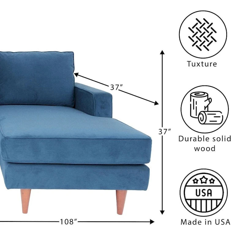 Coast to Coast Sofas Contemporary L Shaped Sectional Sofa Polyester Fabric Solid Wood Frame Upholstered