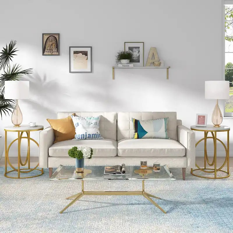 20-in Modern Round End Table