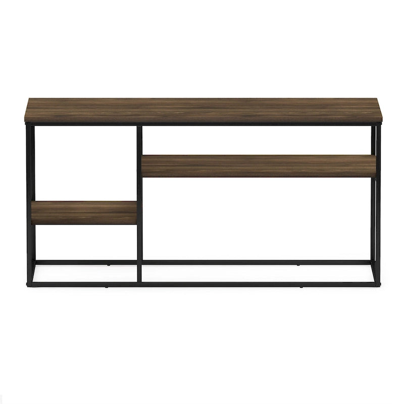 Furinno Moretti Modern Lifestyle TV Stand for TV up to 50 Inch, Columbia Walnut