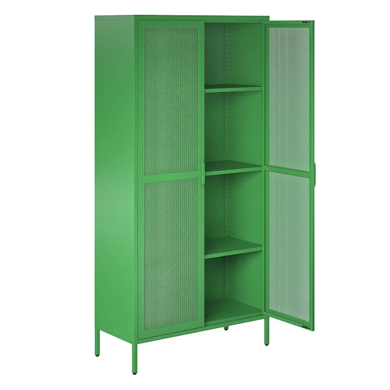The Novogratz Channing Tall 2 Door Metal Storage Cabinet