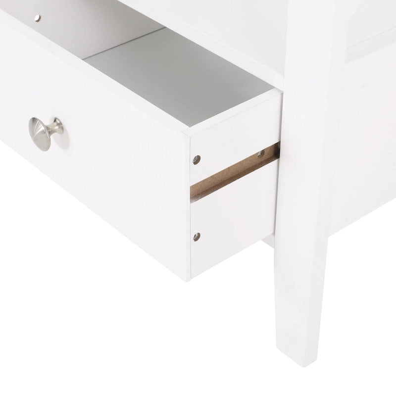 Loverin Manufactured Wood Bathroom Floor Storage Rack with Drawer by Christopher Knight Home