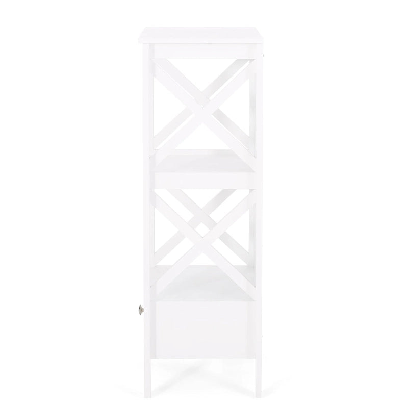 Loverin Manufactured Wood Bathroom Floor Storage Rack with Drawer by Christopher Knight Home