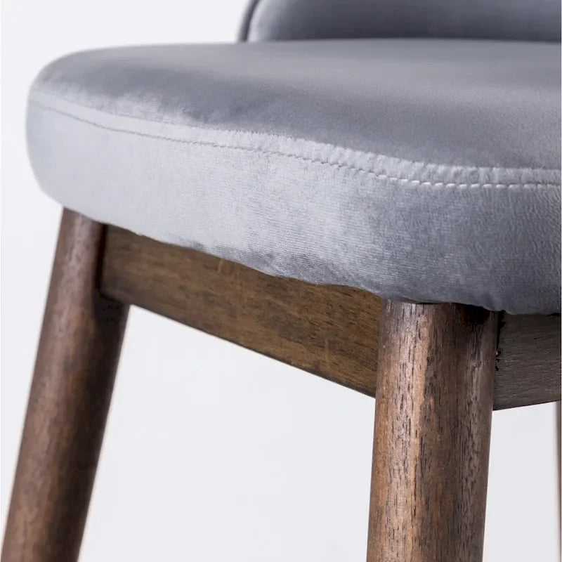 Roundhill Furniture Leland Fabric Upholstered Wingback Bar Stools (Set of 2)