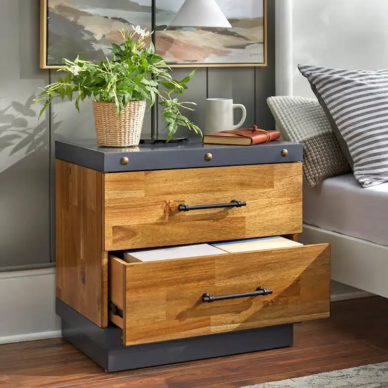 Lifestorey Drake 2-piece Chest and Nightstand Set