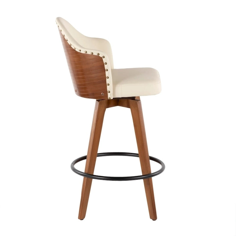 Carson Carrington Valsatra Mid-century Modern Counter Stool