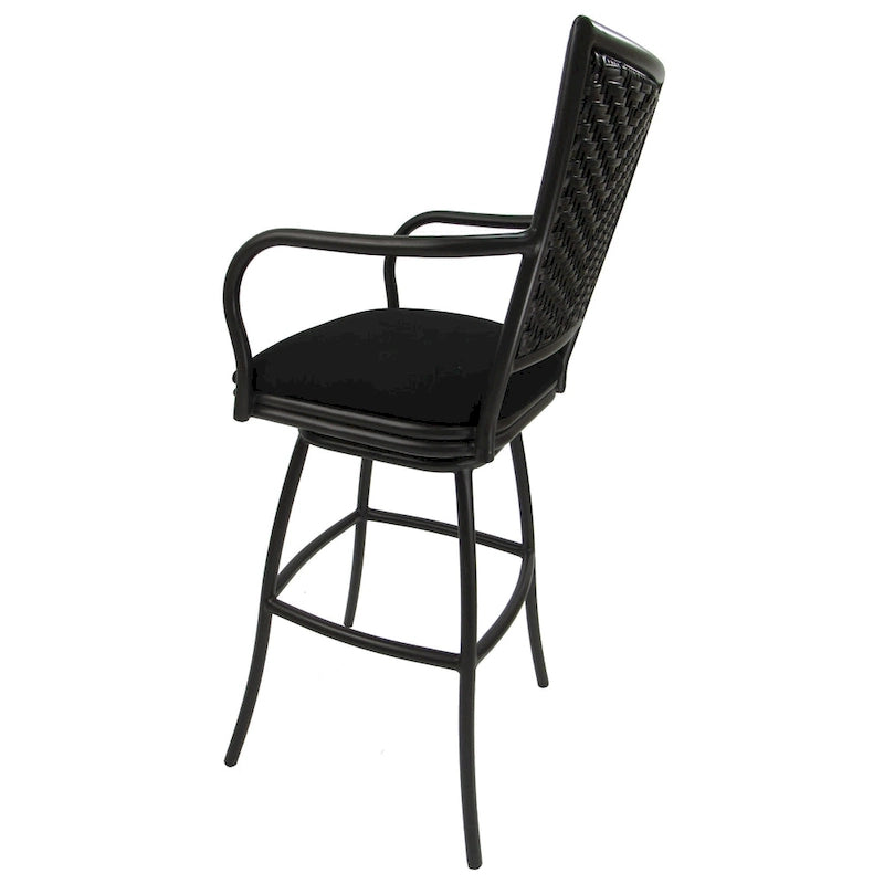Outdoor Indoor Bar Stool Counter, Extra Tall - Erin Black Frame
