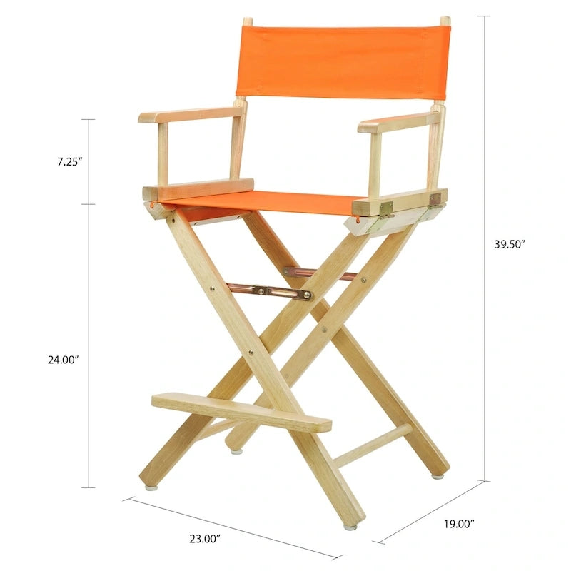 Natural Finish 24-inch Director's Chair