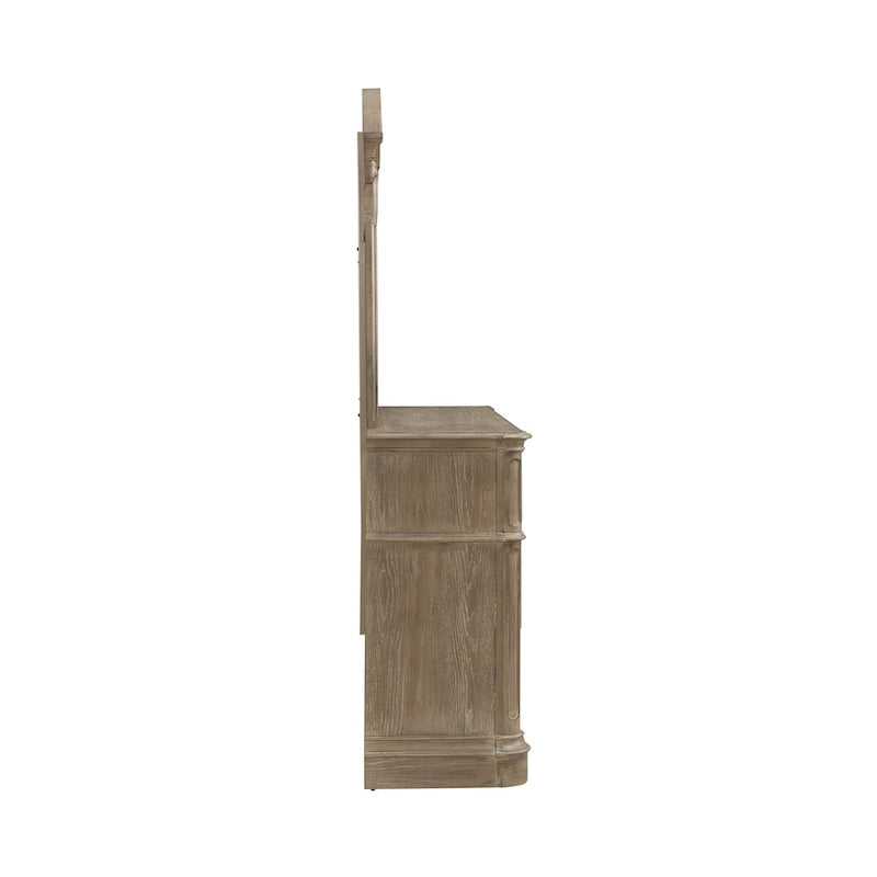 Magnolia Manor Oak Dresser & Mirror Bedroom Set- 2 Finish Options