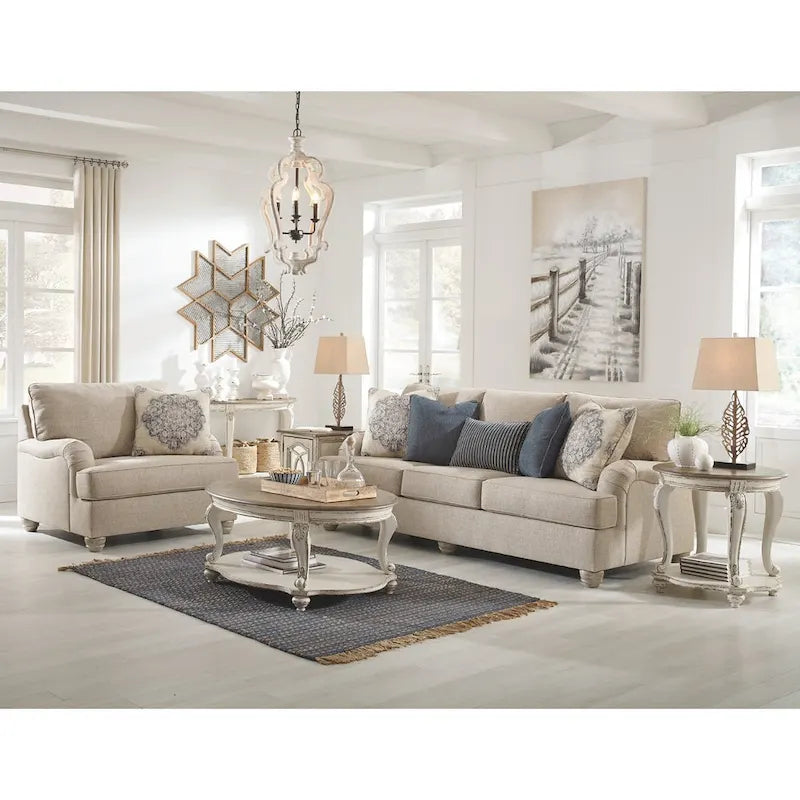 Signature Design by Ashley Realyn Sofa Table - White/Brown