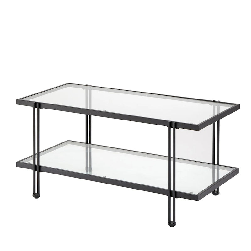 Lifestorey Folio Metal and Glass Coffee Table