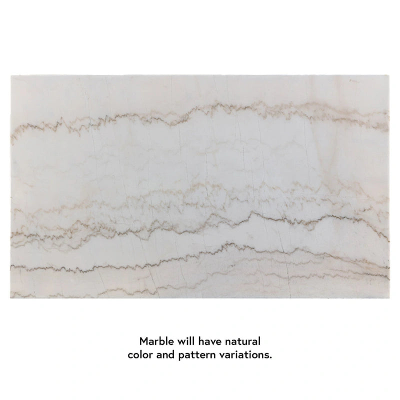 Furniture of America Cots Farmhouse White 70-inch Marble Dining Table