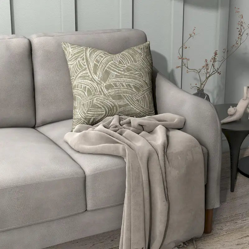 DH BASIC Modern 52-inch Velvet Upholstered Loveseat with Cushions