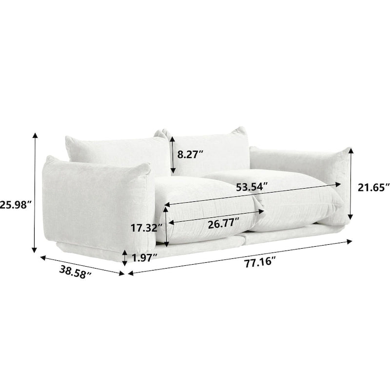 Modular Upholstered Sectional Sofas Chenille Fabric Lounge Counches