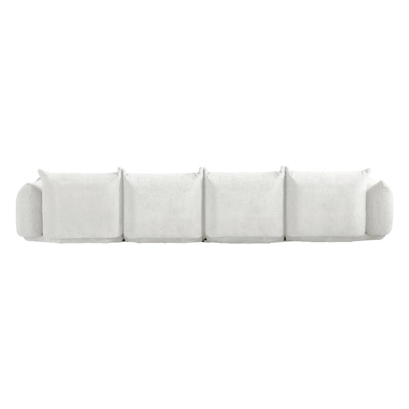 Modular Upholstered Sectional Sofas Chenille Fabric Lounge Counches