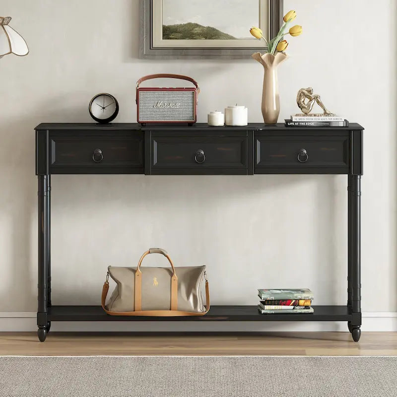 Console Table Sofa Table with Drawers
