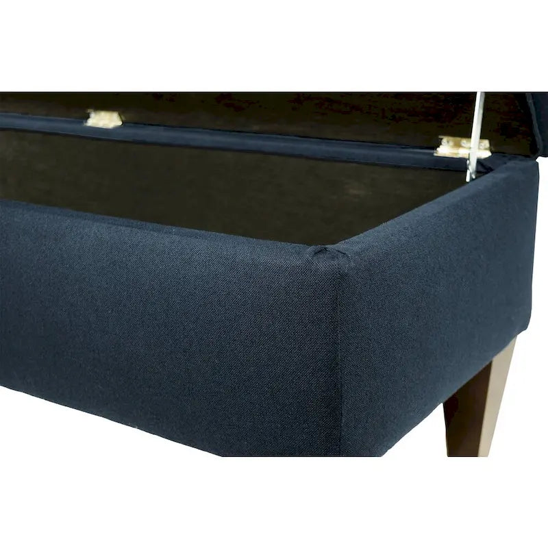 MJL Furniture Brooke 10 Button Tufted Dawson7 Long Storage Bench Ottoman