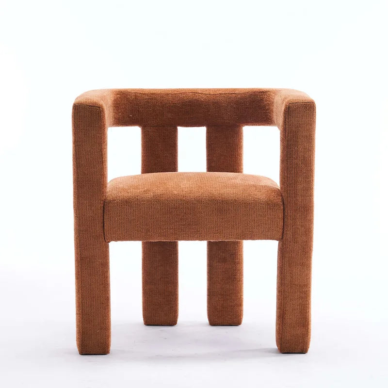 Set of 1 Chic design Barrel shaped Fabric Upholstered Accent Armchair