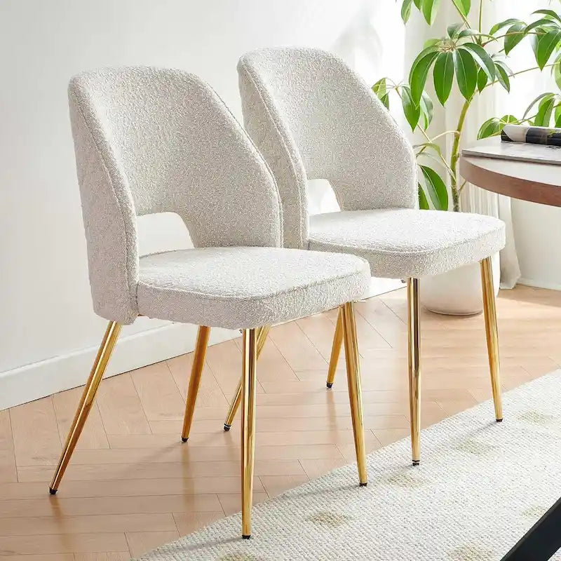 Howtai Upholstered Home Chair Hollow-Back Set of 4