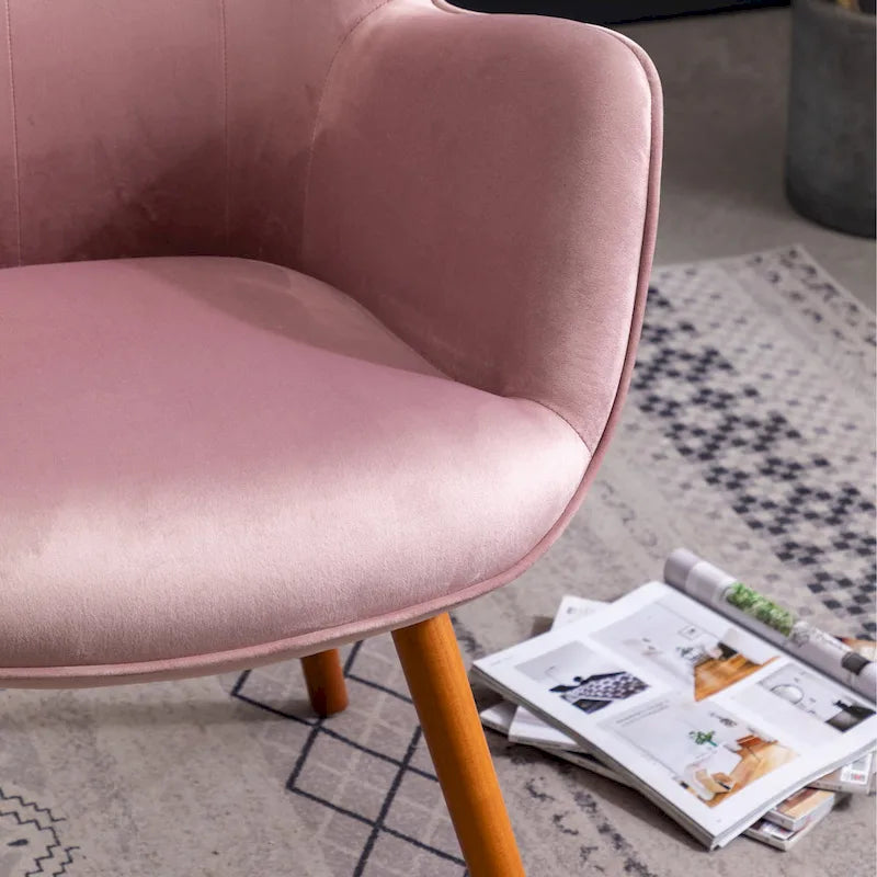 Carson Carrington Arvika Button-tufted High-back Velvet Accent Chair