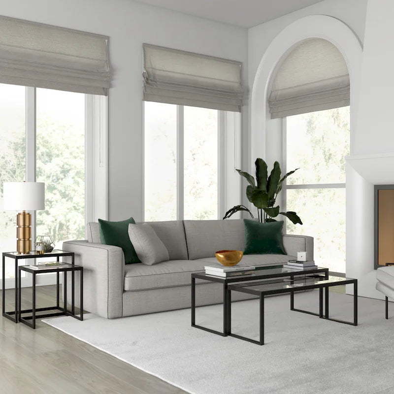 Rocco Rectangular Nested Side Table - 22 Wide