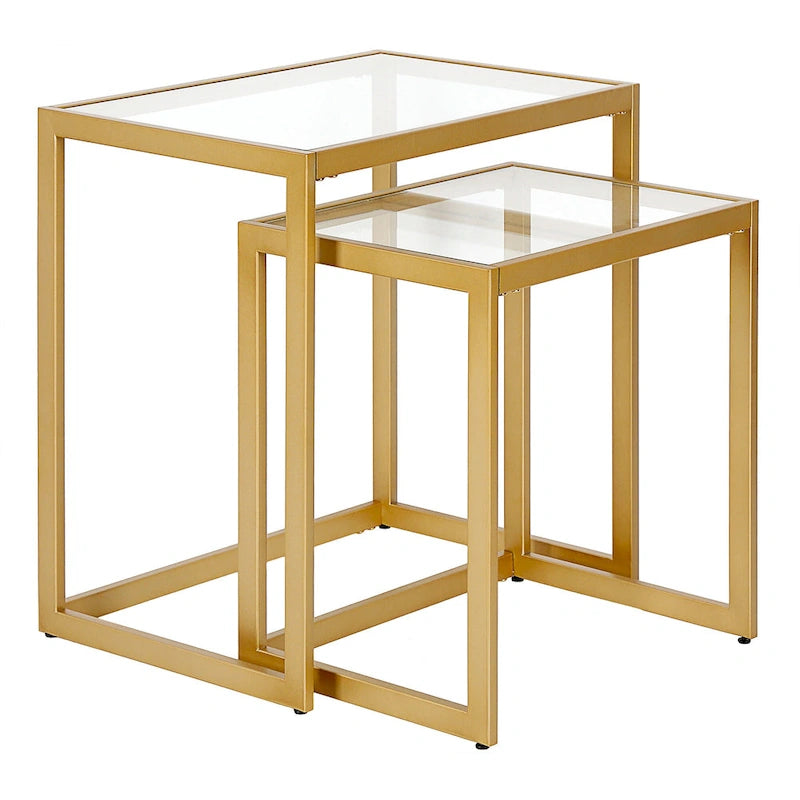 Rocco Rectangular Nested Side Table - 22 Wide