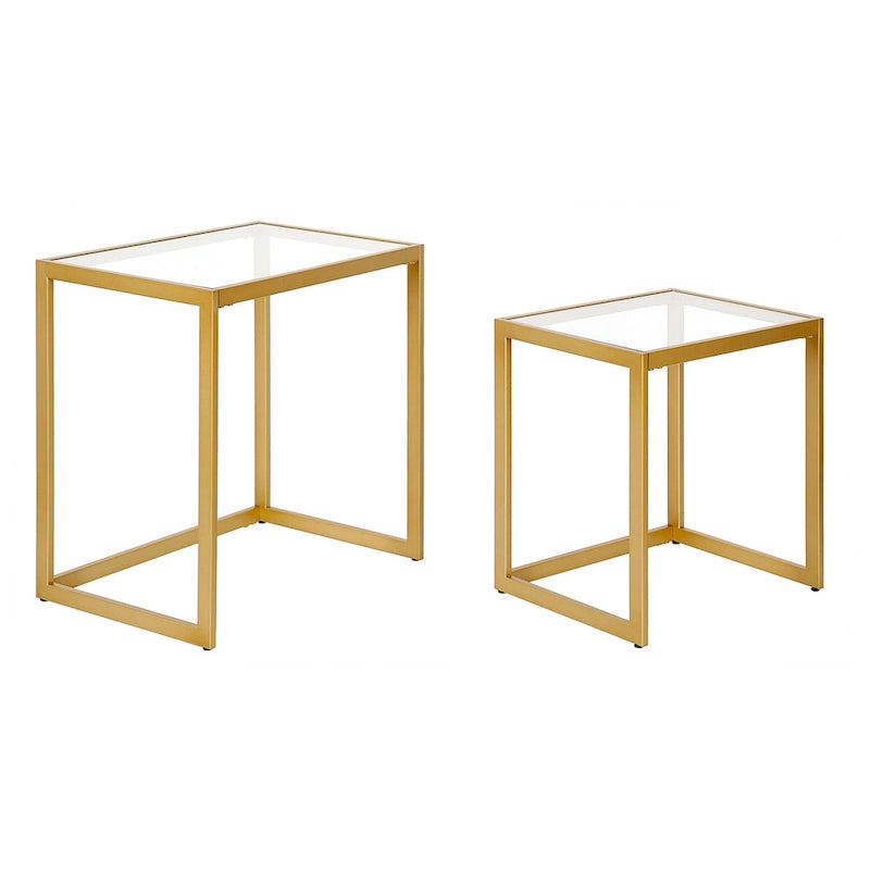 Rocco Rectangular Nested Side Table - 22 Wide