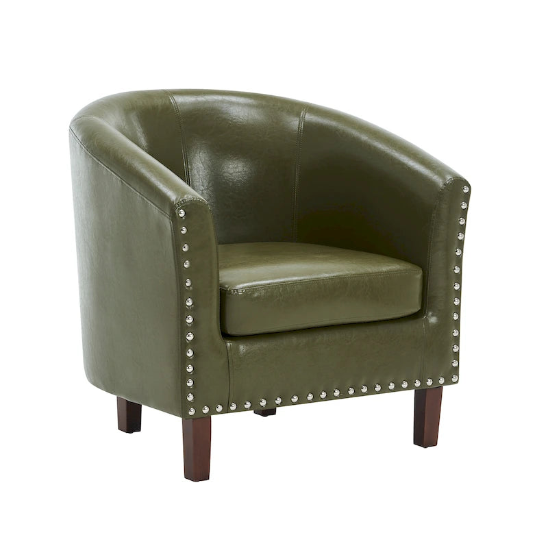 Carson Carrington Junsele PU Leather Accent Club Chair