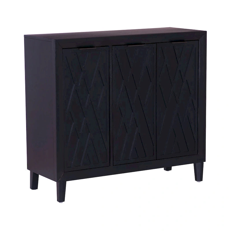 Camlin Wood 3-Door Adjustable Accent Cabinet