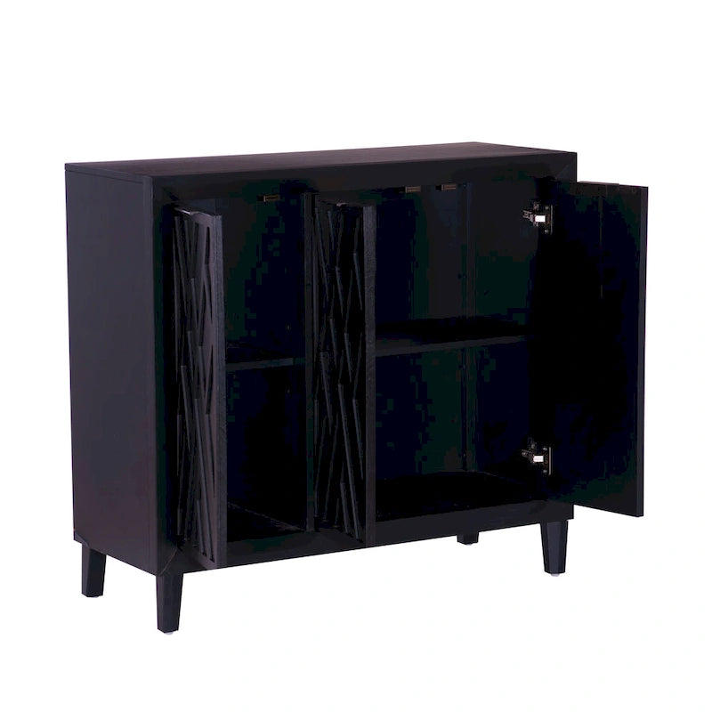 Camlin Wood 3-Door Adjustable Accent Cabinet