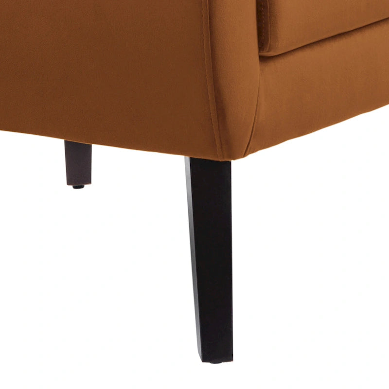 Velvet Accent Chair Living Room Upholstered Armchair