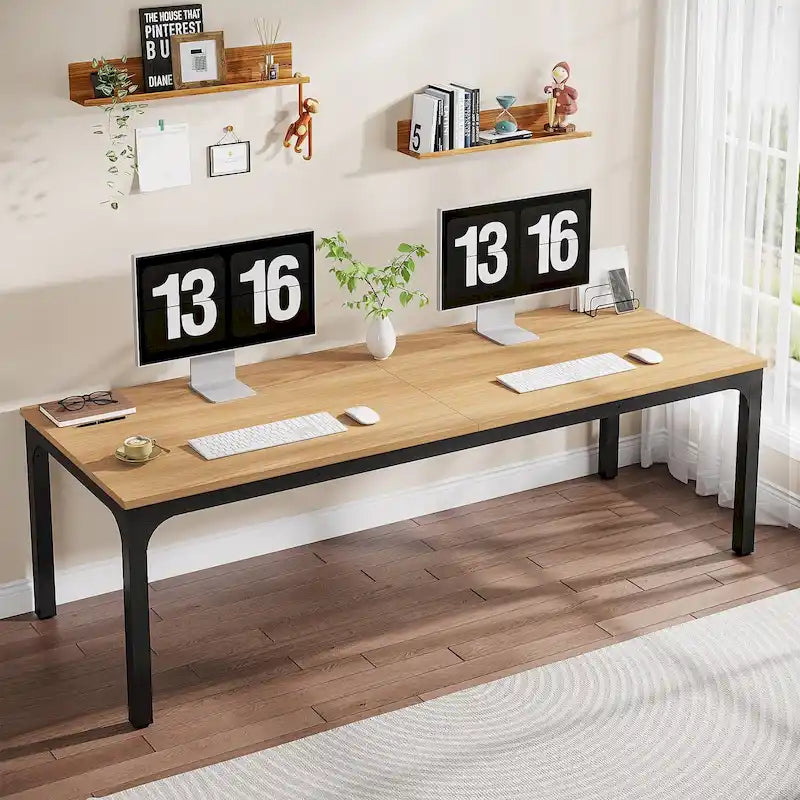 78.7 Inches Extra Long Computer Desk 2 Person Desk