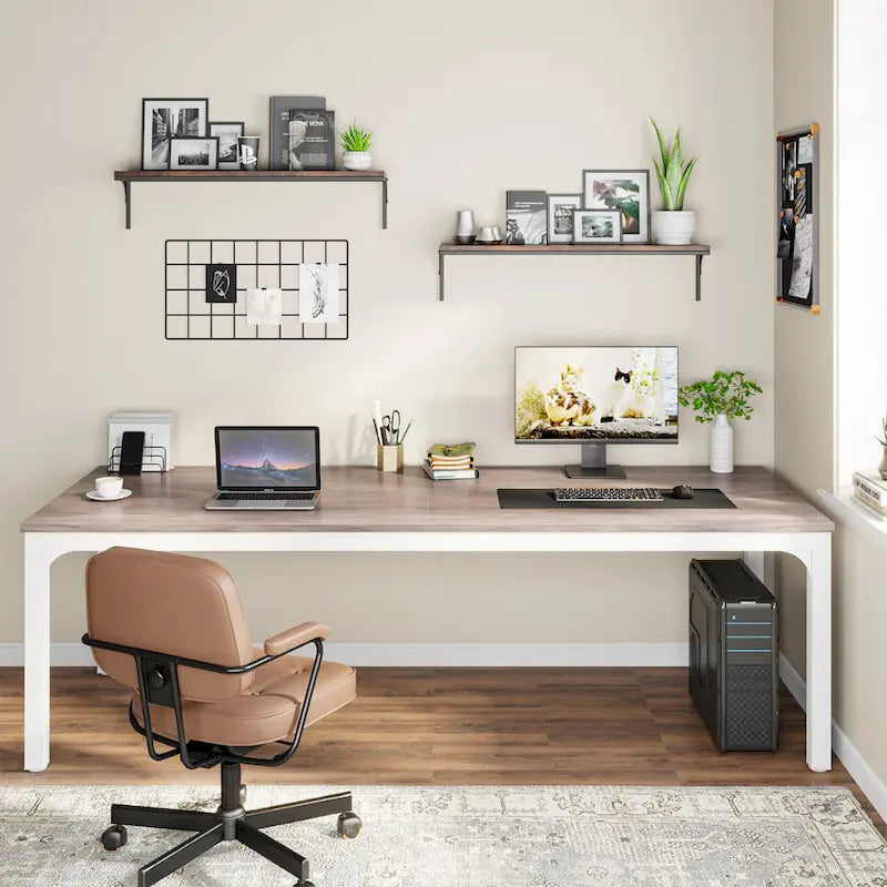 78.7 Inches Extra Long Computer Desk 2 Person Desk