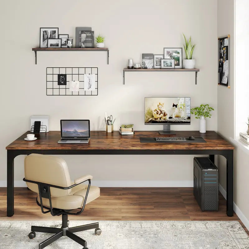 78.7 Inches Extra Long Computer Desk 2 Person Desk