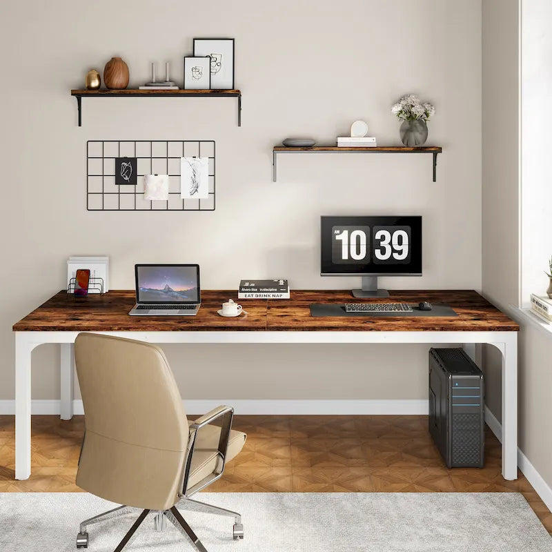 78.7 Inches Extra Long Computer Desk 2 Person Desk