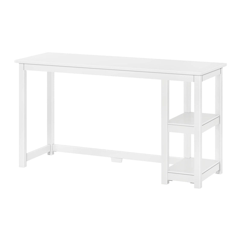 Plank and Beam Desk with Bookshelves