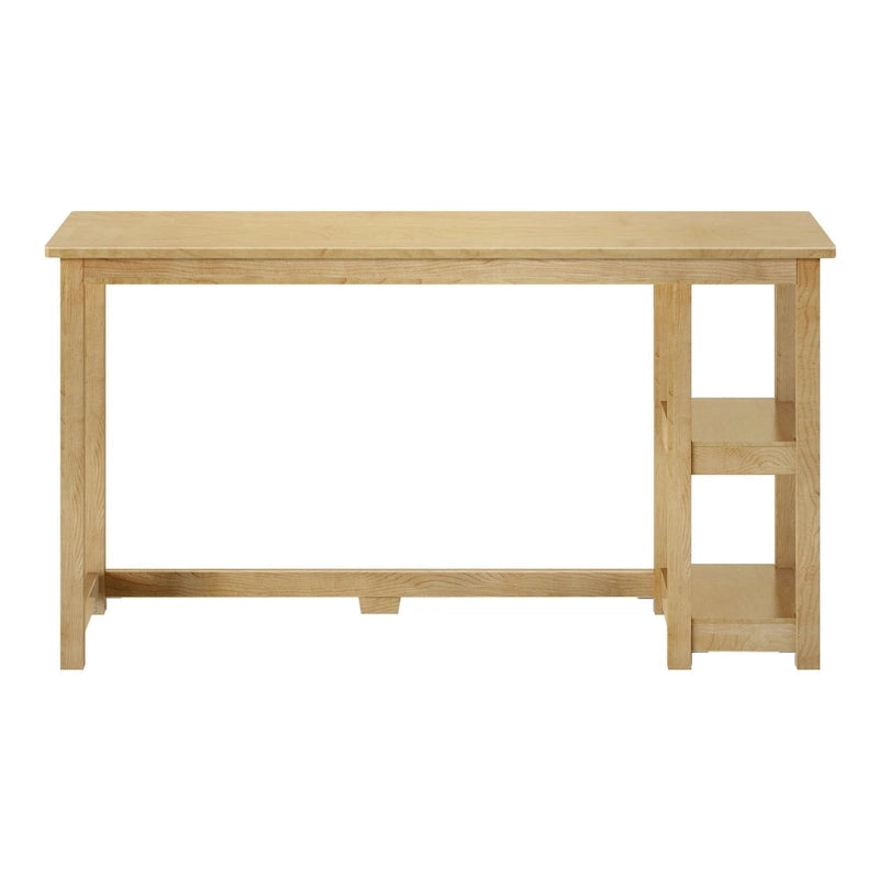 Plank and Beam Desk with Bookshelves