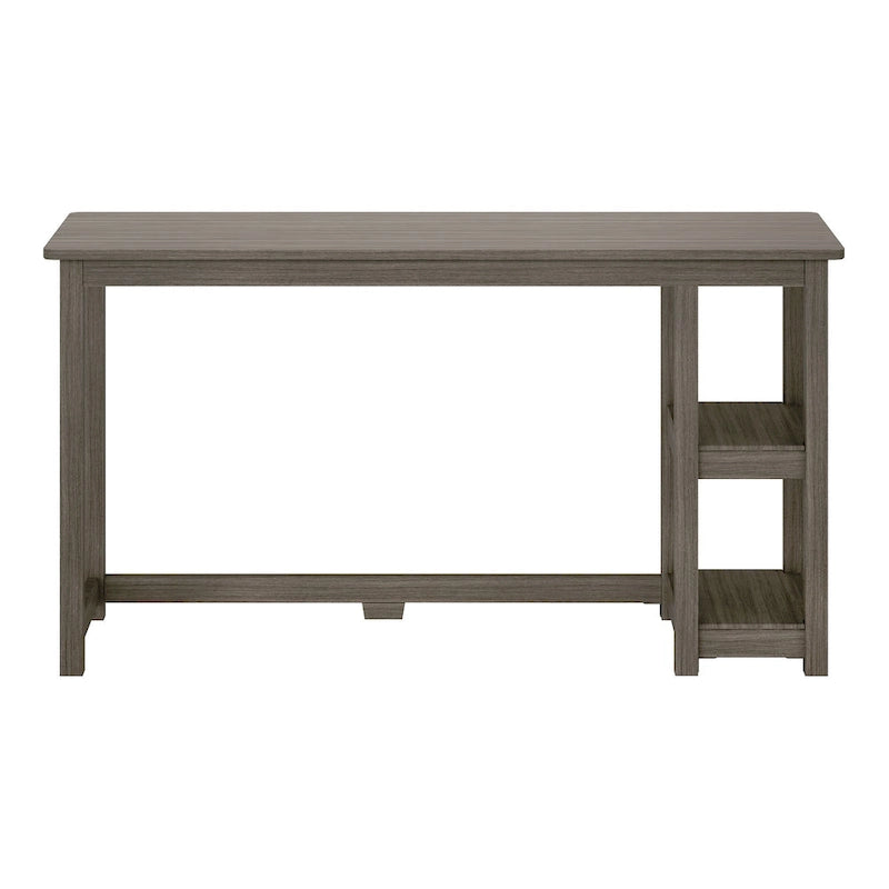 Plank and Beam Desk with Bookshelves