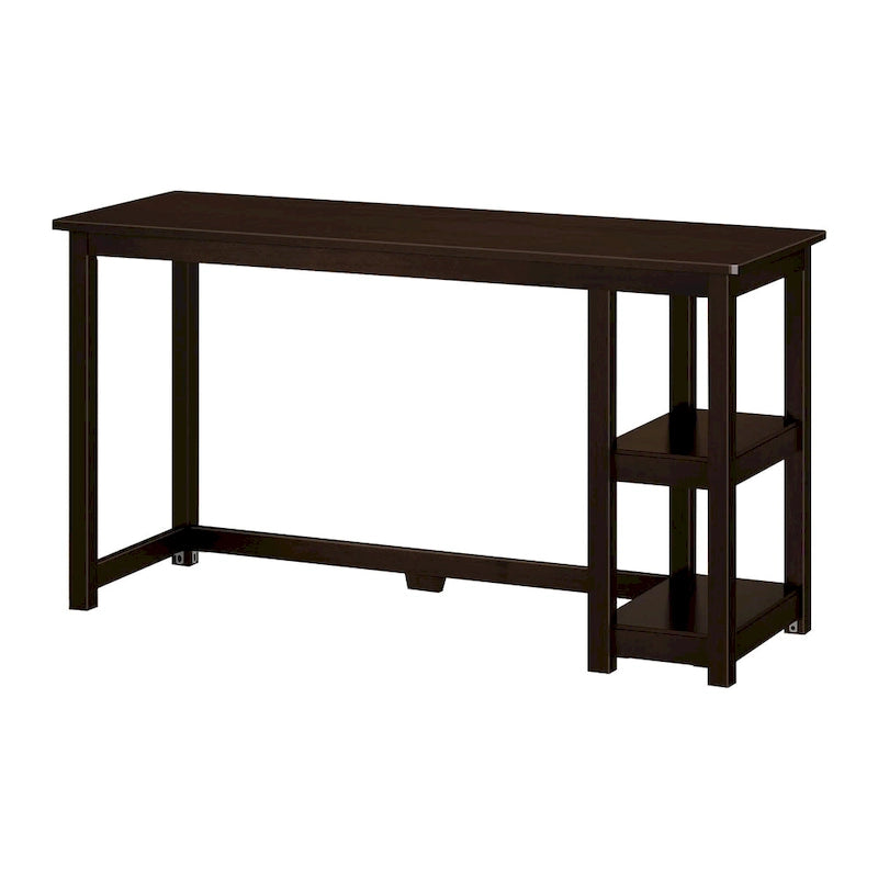 Plank and Beam Desk with Bookshelves