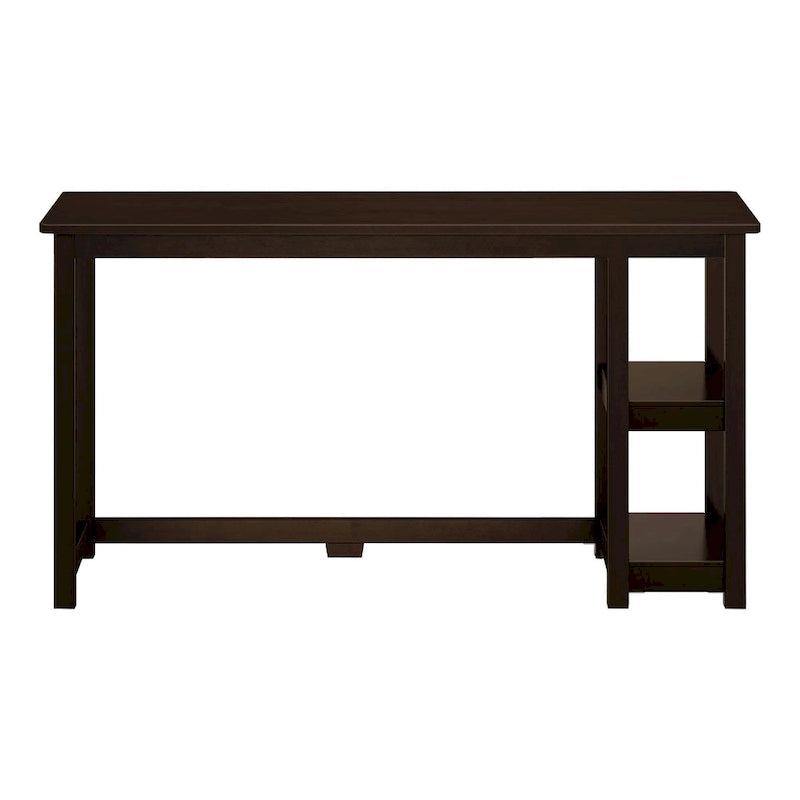 Plank and Beam Desk with Bookshelves
