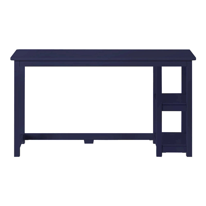 Plank and Beam Desk with Bookshelves