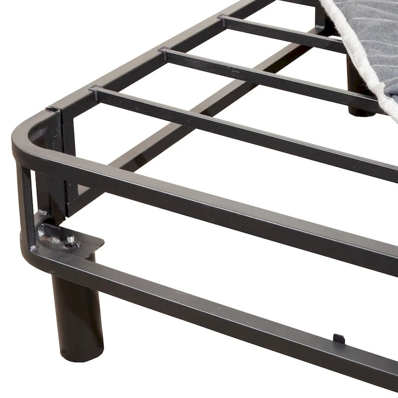 Hollywood Bed Frame Queen Enforce Platform Base and Metal Box Spring