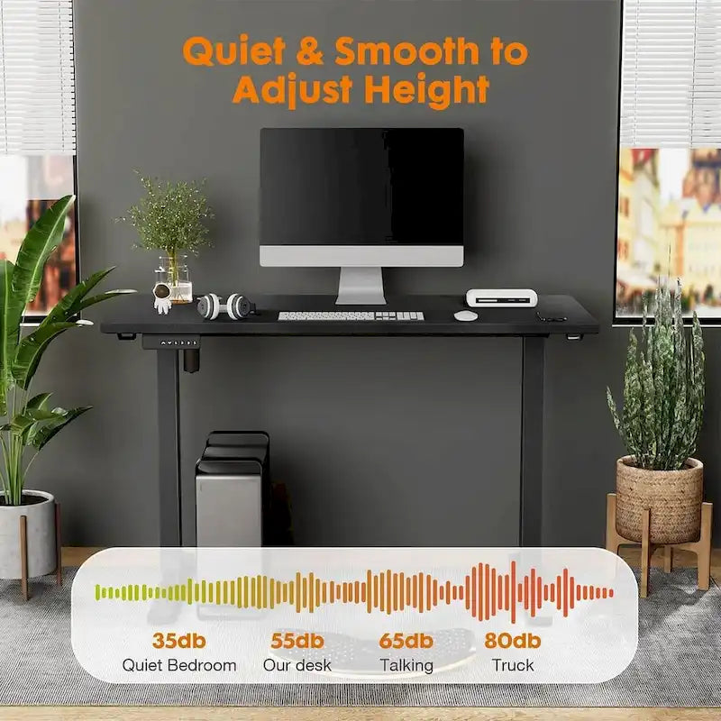 Height Adjustable Electric Standing Ergonomic Computer Desk