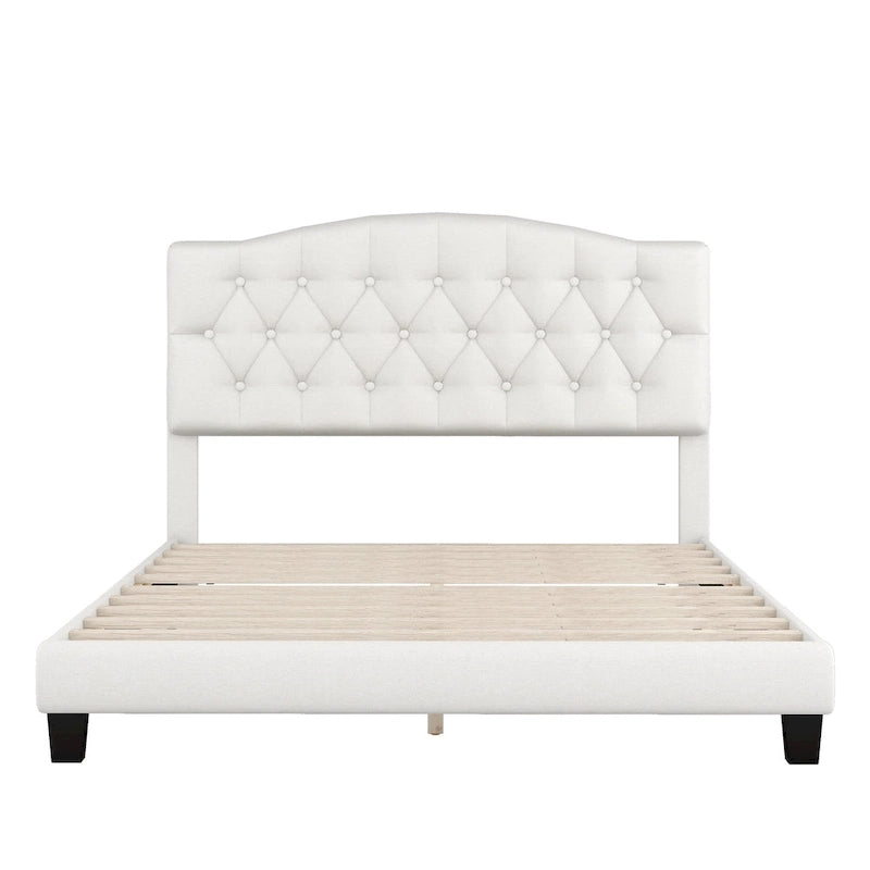 King Upholstered Platform Bed