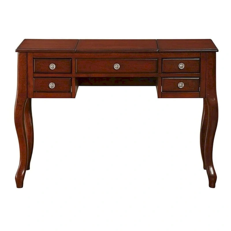 Flip Up Mirror Vanity Set with Stool