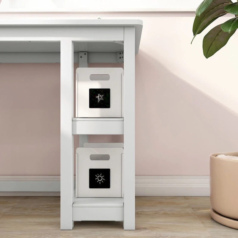 Max and Lily Corner Desk w/ Shelves