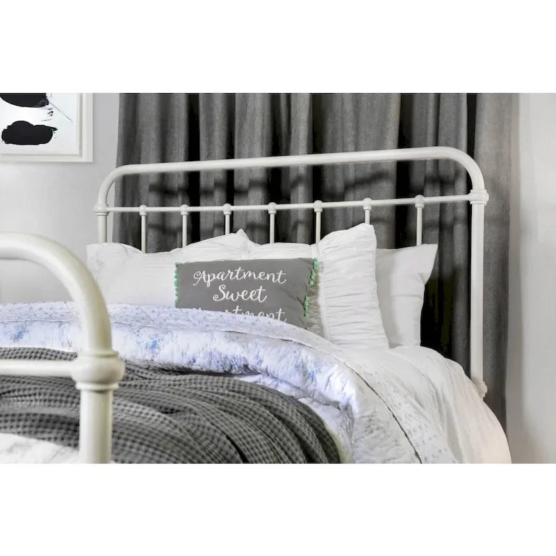 Norielle Rustic Metal Spindle Panel Bed by Furniture of America