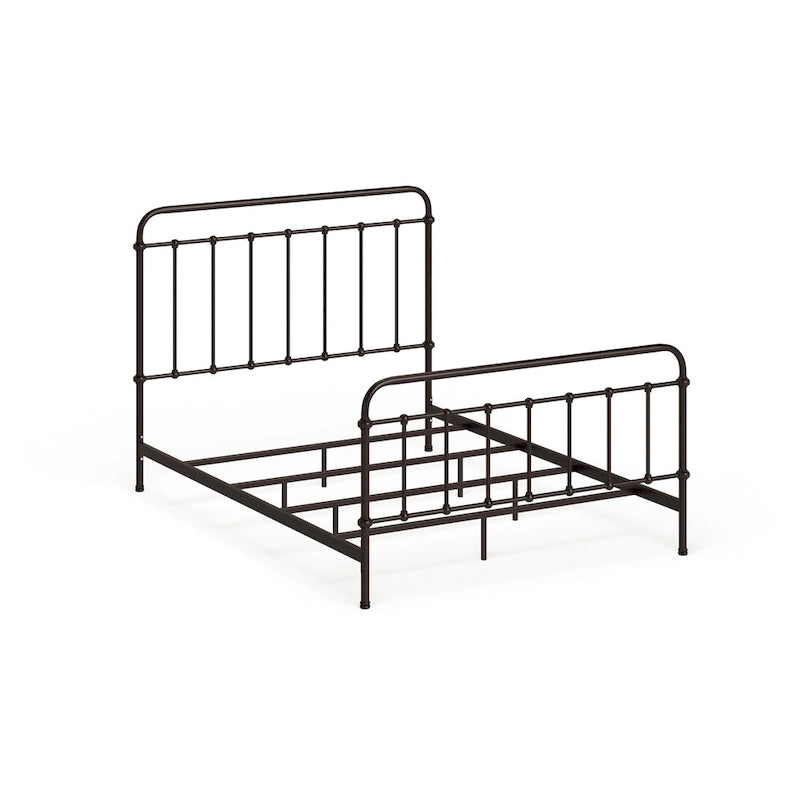 Norielle Rustic Metal Spindle Panel Bed by Furniture of America