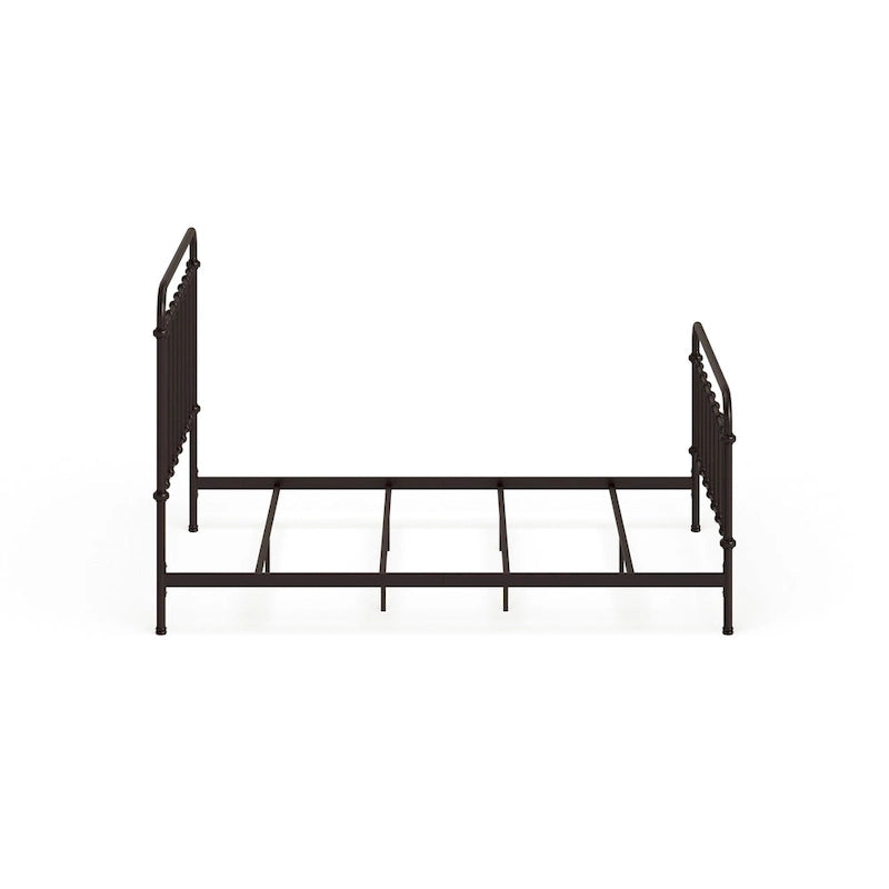 Norielle Rustic Metal Spindle Panel Bed by Furniture of America